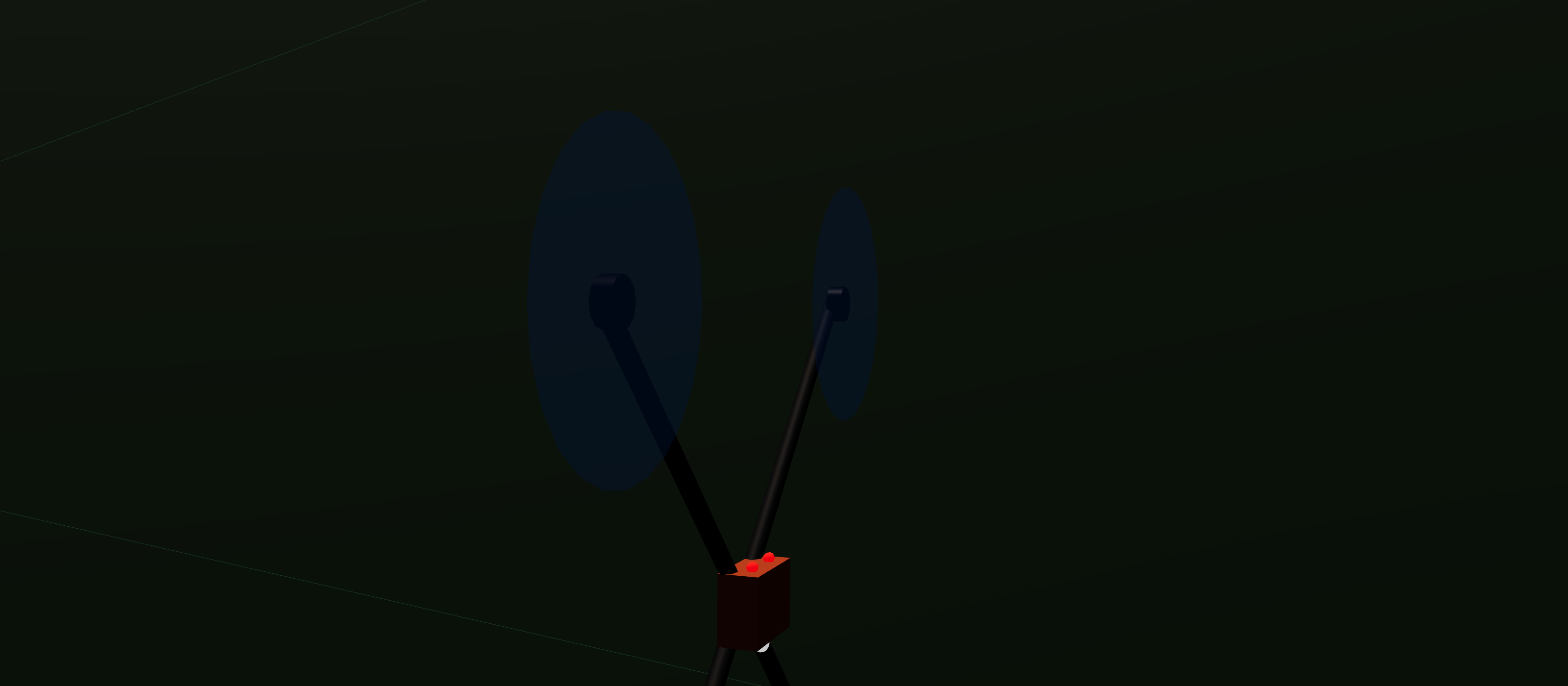 Quadcopter pitched forward